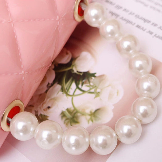 Colored Mini Shoulder Bags With Pearls