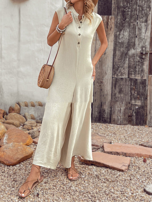 Versatile Casual Solid Color Jumpsuit