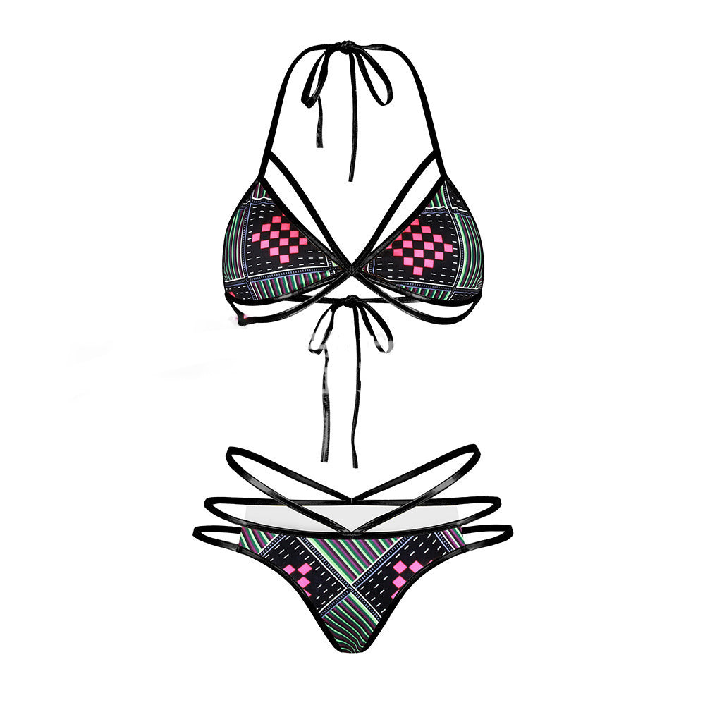 African Printed Two-Pieces Bikini