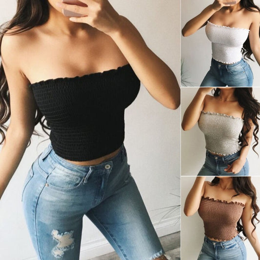 Sleeveless Crop Tops