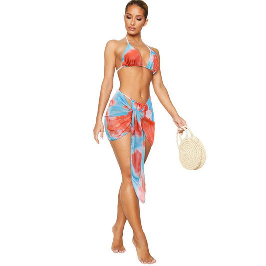 Swimwear Sexy Split Swimsuit Women Bikini Bikini Three-Piece Swimwear