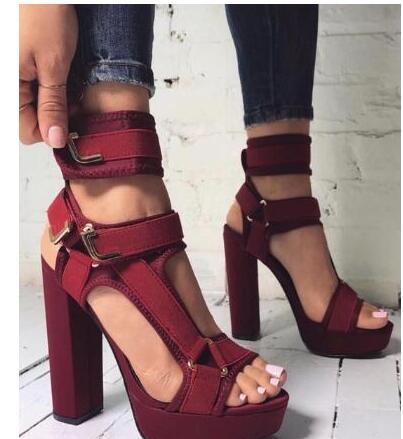 New High-Heel Platform Open-Toe Sandals