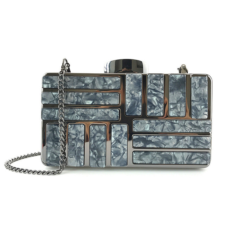 Gold Acrylic Clutch Purse