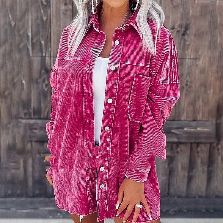 Distressed Corduroy Jacket