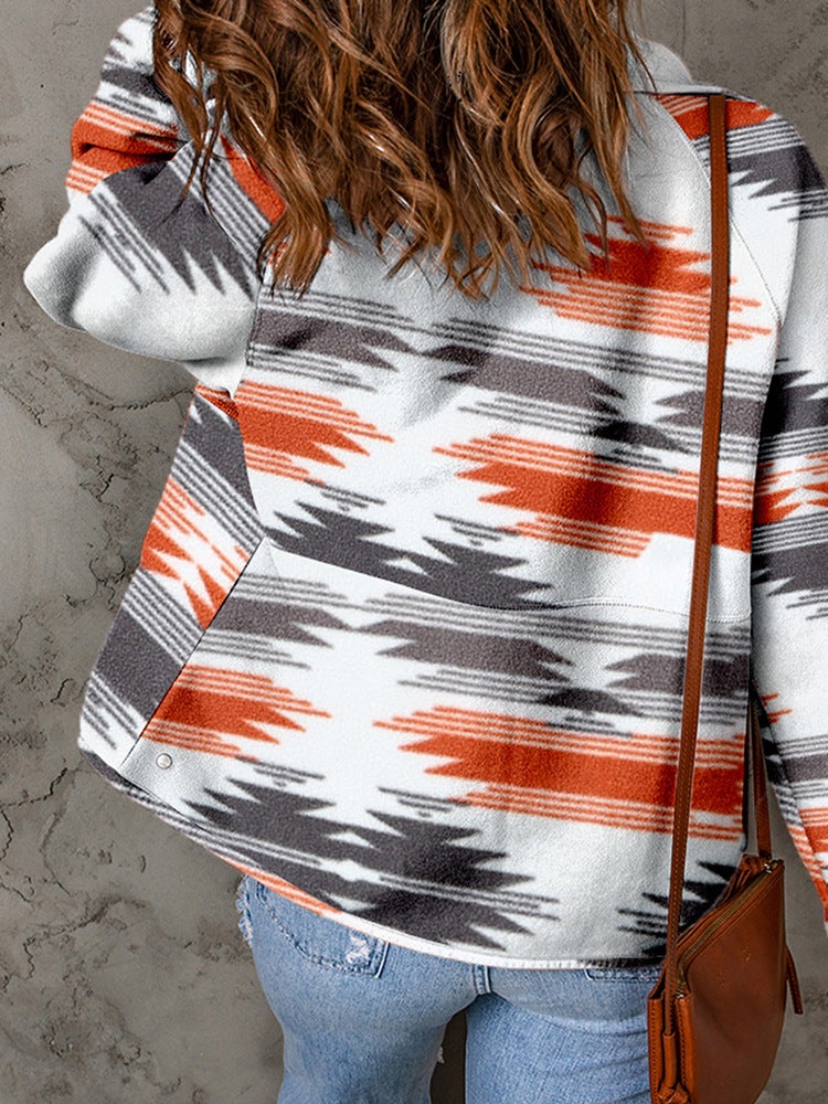 Geometric Printed Jacket