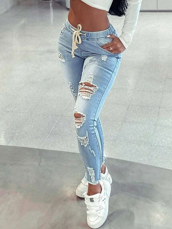 Jeans For Women/ Exclusive Elastic Waist High Elasticity
