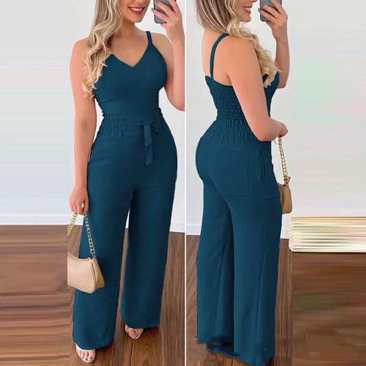 Camisole Straight-leg Pants Casual Suit