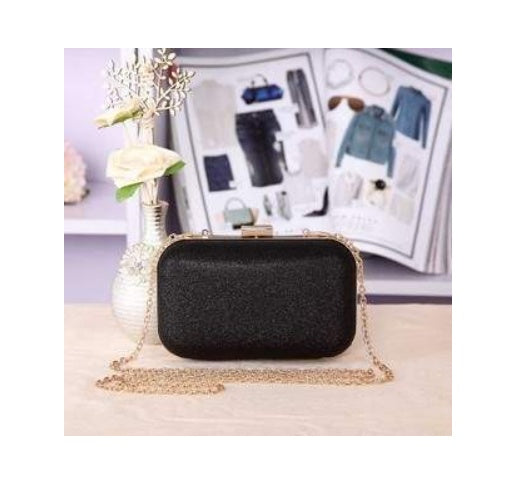 Gold Clutch Box Bag