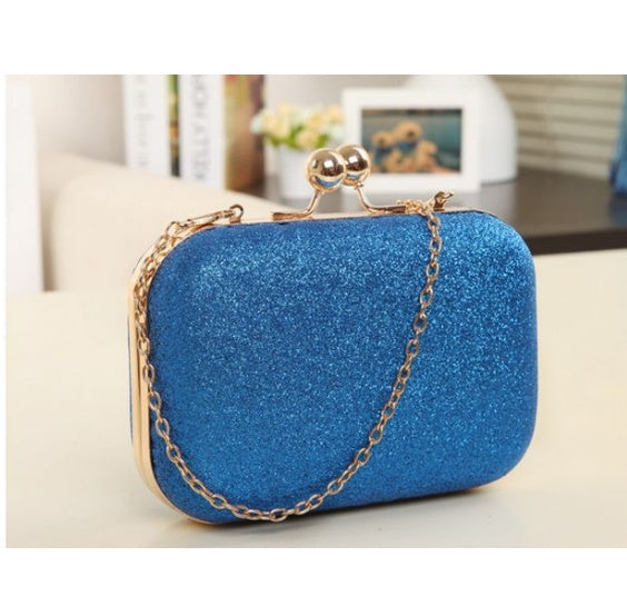 Gold Clutch Box Bag