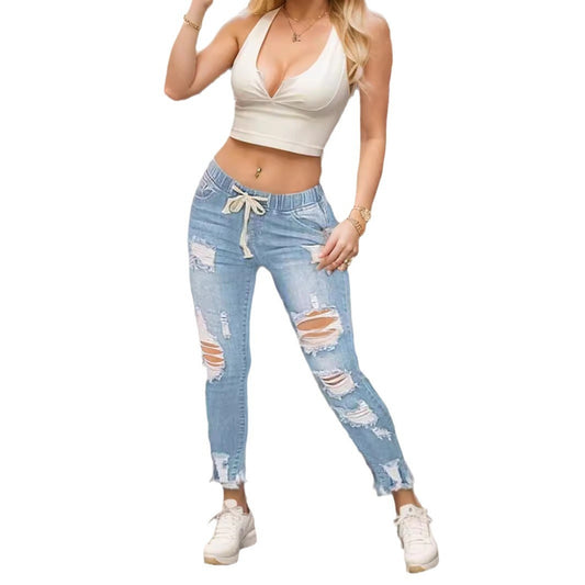 Jeans For Women/ Exclusive Elastic Waist High Elasticity