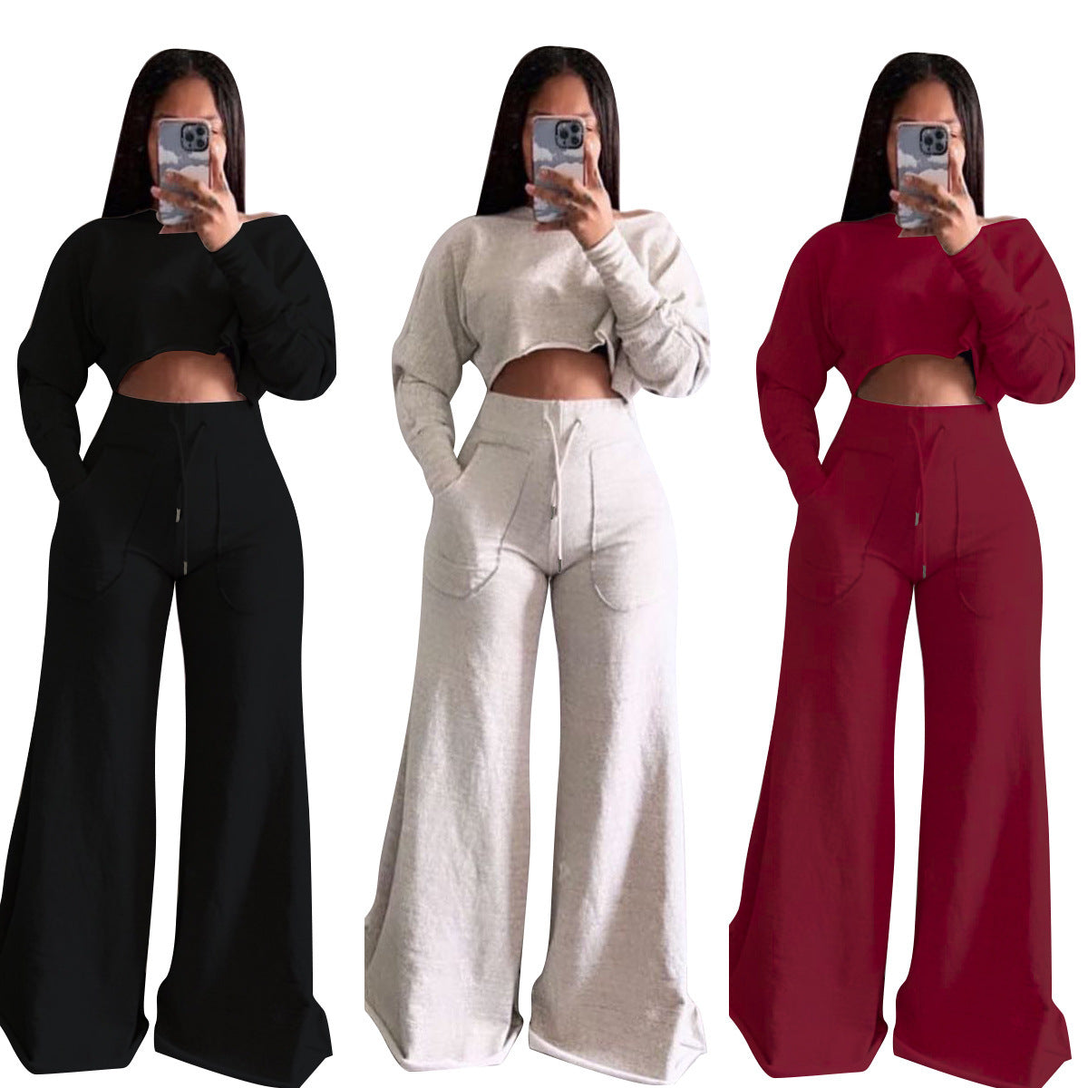 Women's Casual 3 Colors Autumn 2 Piece Set