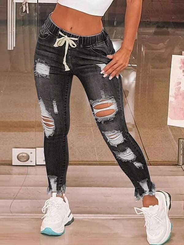 Jeans For Women/ Exclusive Elastic Waist High Elasticity