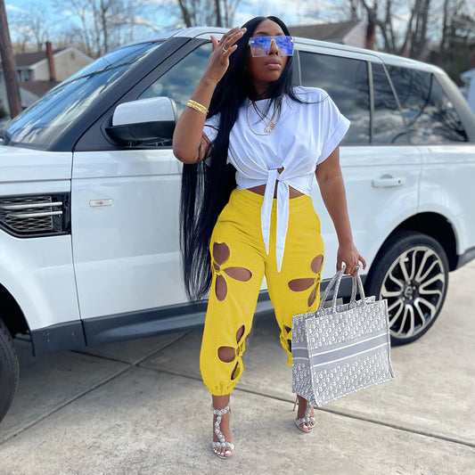 New Trend Multi-Color Flower Design Pants