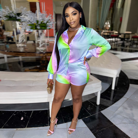 Soft Multi-Color Two Piece Set