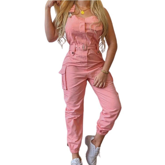 Siamese Waist Banding Pants