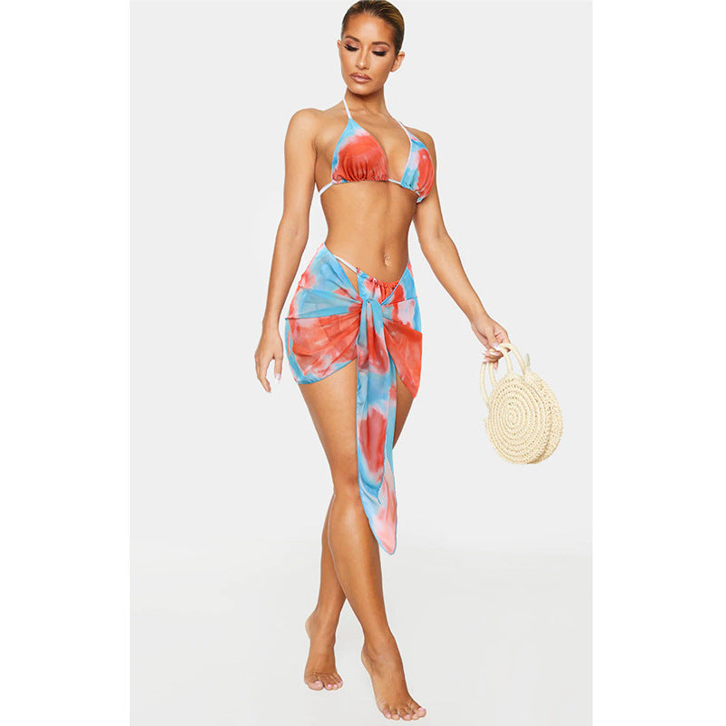 Swimwear Sexy Split Swimsuit Women Bikini Bikini Three-Piece Swimwear