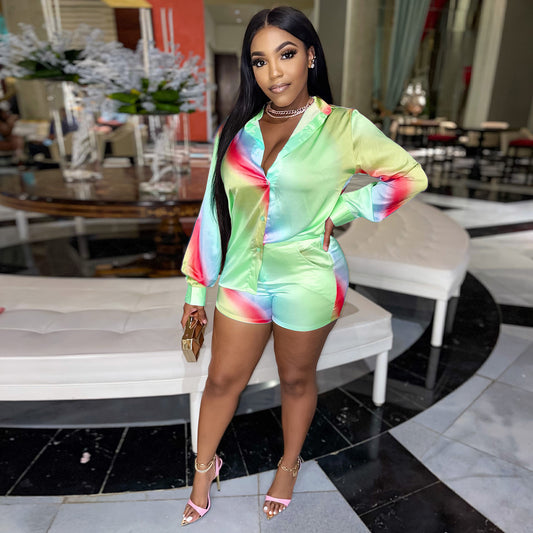 Soft Multi-Color Two Piece Set