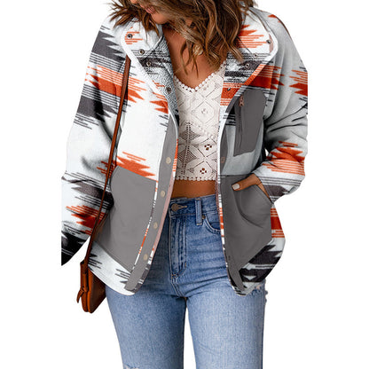 Geometric Printed Jacket