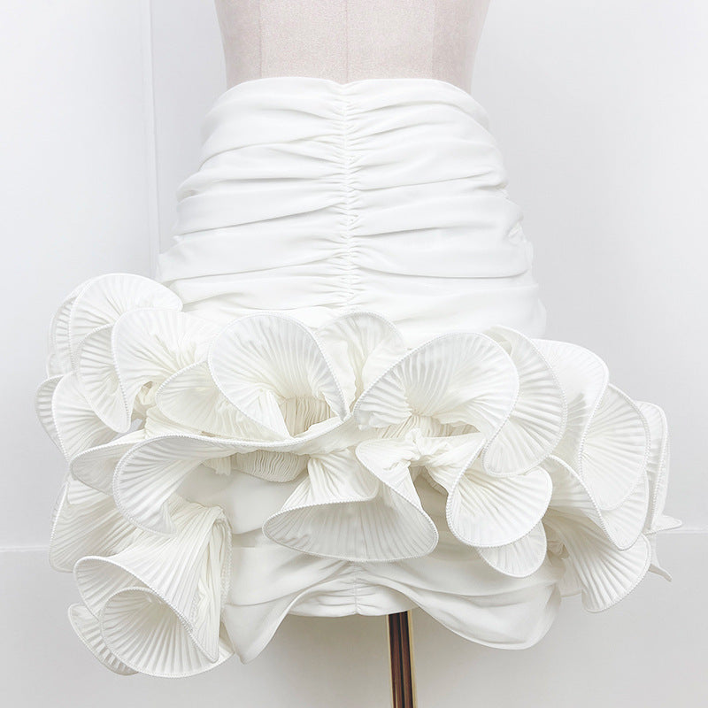 Three-dimensional Flower Bag Hip Women Skirt - Branpairriel Clothing Store