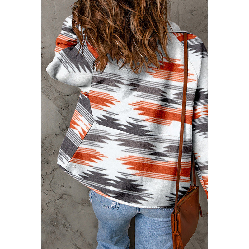 Geometric Printed Jacket