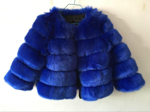 S-3XL Mink Coats Women Winter New Fashion FAUX Fur Coat Elegant Thick Warm Outerwear Fake Fur Jacket Chaquetas Mujer