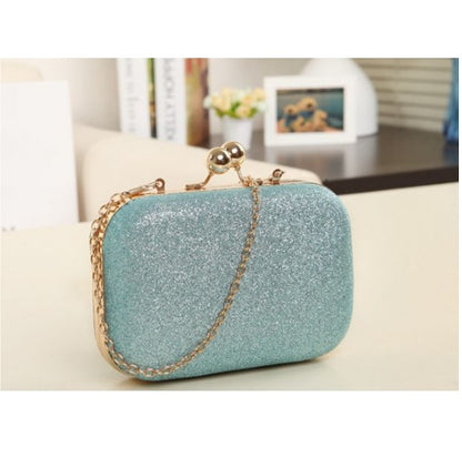 Gold Clutch Box Bag