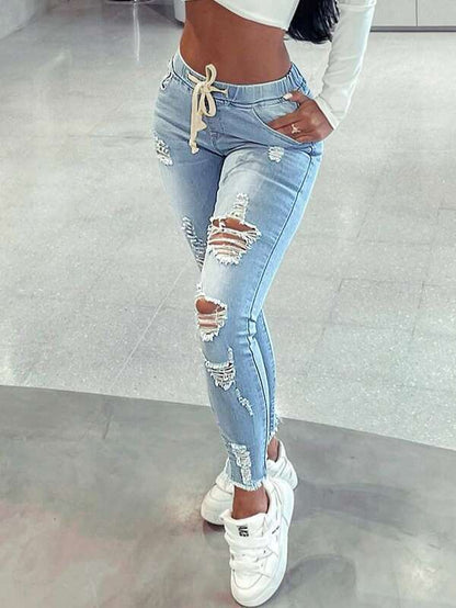Jeans For Women/ Exclusive Elastic Waist High Elasticity